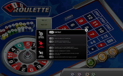 Mini Roulette Game Options