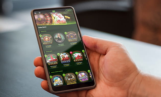 The 888 Casino Mobile App on a Smartphone