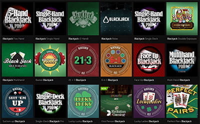Blackjack RNG games at Betsafe Casino