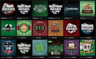 Betsson Casino Blackjack Selection 