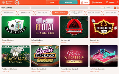 Blackjack Selection at Jackpot Guru