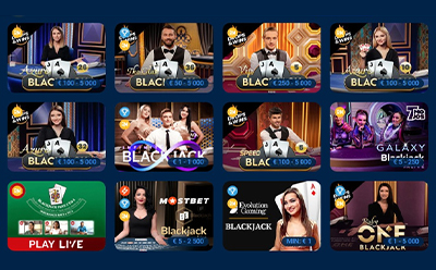 Blackjack Selection at Mostbet