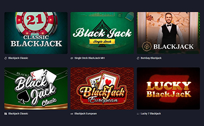 Blackjack Selection at Slottica