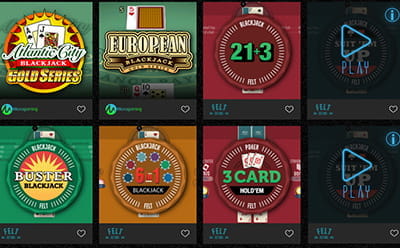 Captain Spins Casino Blackjack Games Selection