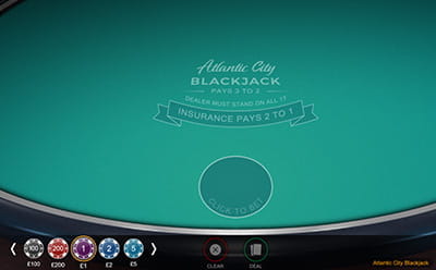 Casino Action Blackjack Selection
