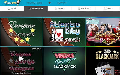 Fruity King Casino Blackjack Selection
