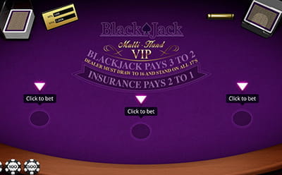 Griffon Casino Blackjack Section