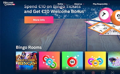 Holland Casino bingo selectie