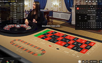 The London Roulette Table Limits and Special Bets Shown in Their Dedicated Panels