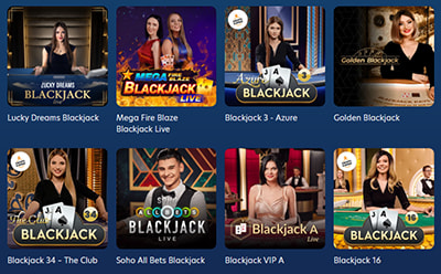 The Blackjack Selection at Lucky Dreams
