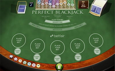 Playtech Perfect Blackjack at the Casino