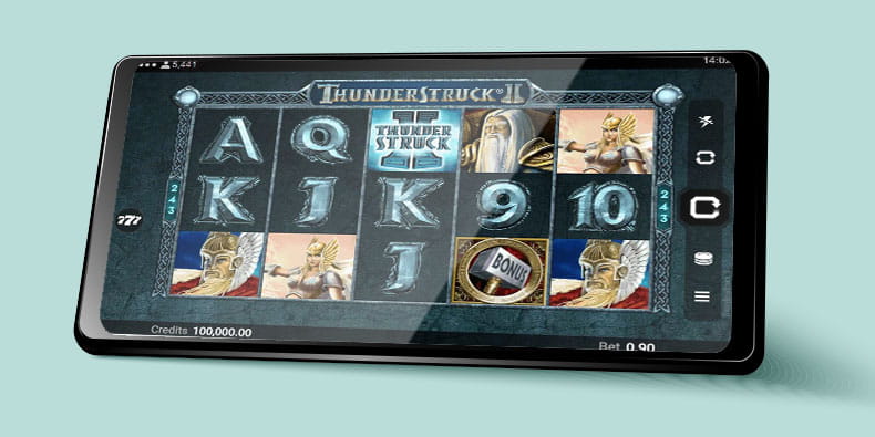 Gameplay of Thunderstruck II by Quickfire