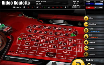 Video Roulette Table Preview