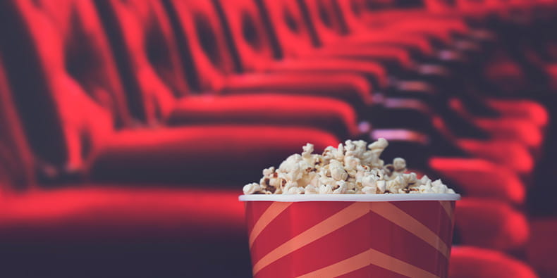 Popcorn in a Movie Cinema