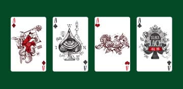 Wicked Playing Cards with Illustrations