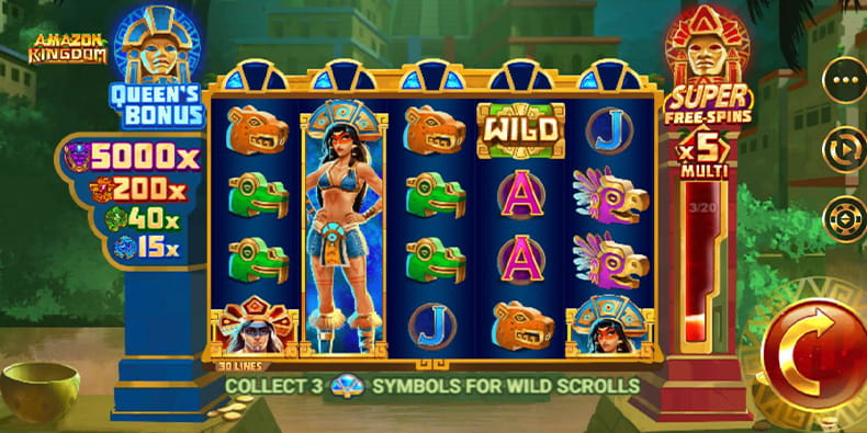 Gameplay of the Amazon Kingdom Slot
