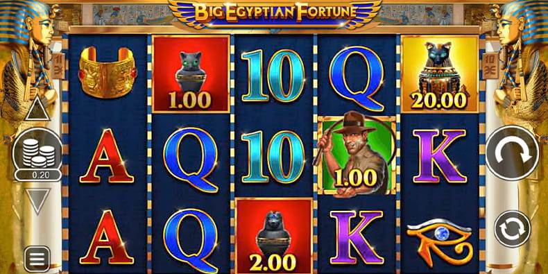 The gameplay of the Big Egyptian Fortune Slot