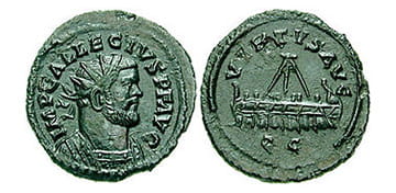 Quinarius Allectus Roman Coin