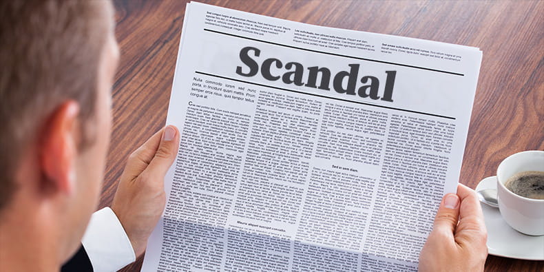 Scandal Written in a Newspaper