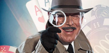 Detective Looking Through a Magnifying Glass