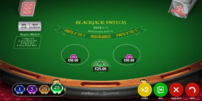 Blackjack Switch RTP