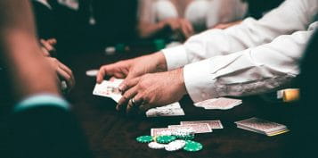 People Playing on a Blackjack Table
