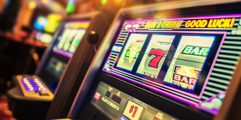 Slot machine in a Washington State casino