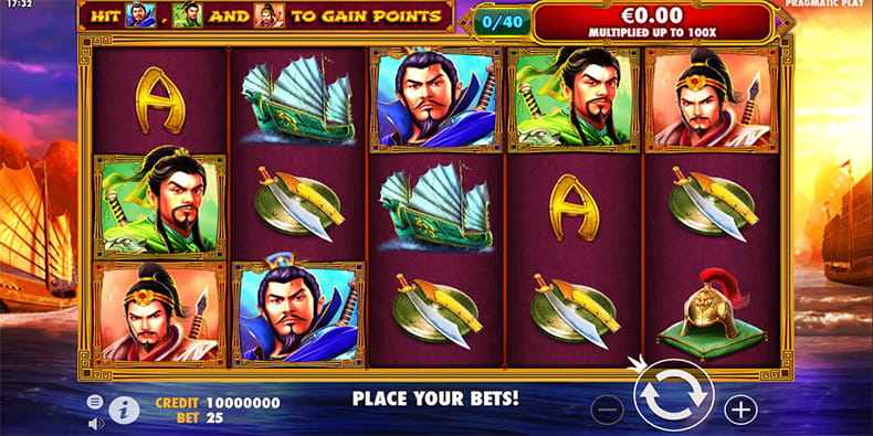 Gameplay of the 3 Kingdoms – Battle of Red Cliffs Slot 