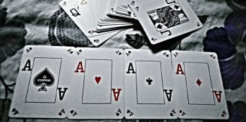 Poker Hand of Four Aces