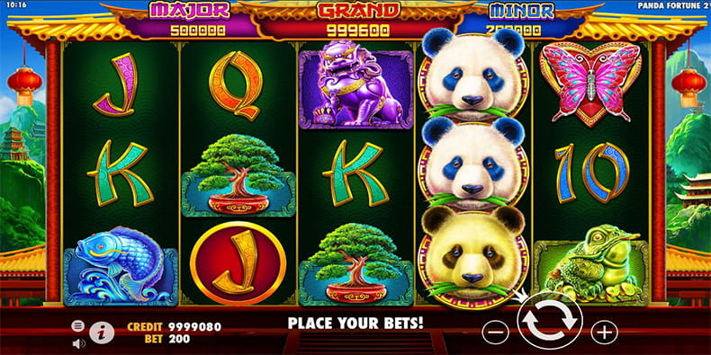 Gameplay of the Pandas Fortune 2 Slot