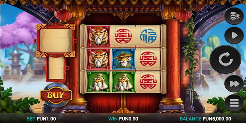 Gameplay of the Tiger Kingdom Infinity Reels Slot 