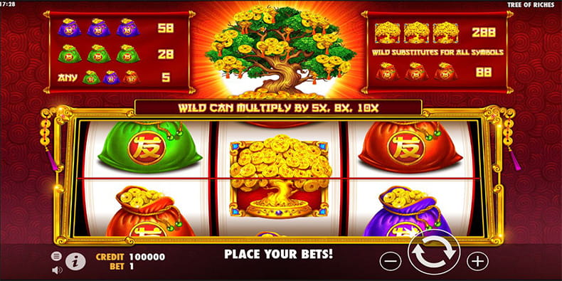 Gameplay of the Tree of Riches Slot 