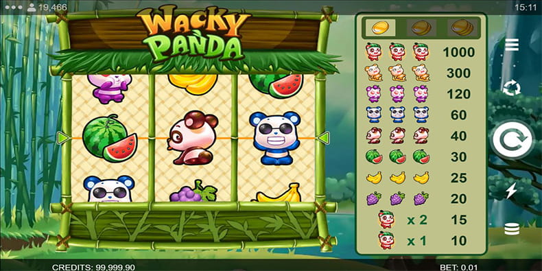 Gameplay of the Wacky Panda Slot 