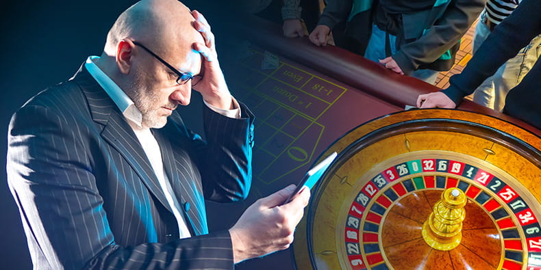 Man Losing Casino Games